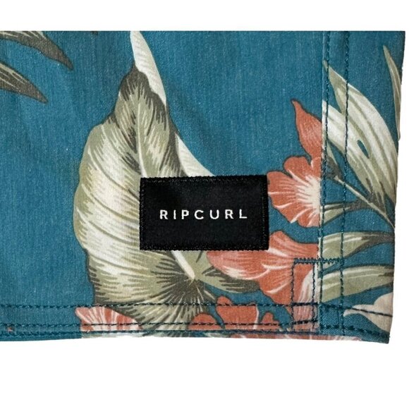 Rip Curl Men's Lay Days Tropical Print Swim Trunks size 34 - Picture 4 of 7